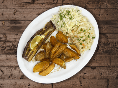 halibut restauracja Łeba Papaj ryby smażone ryby z pieca