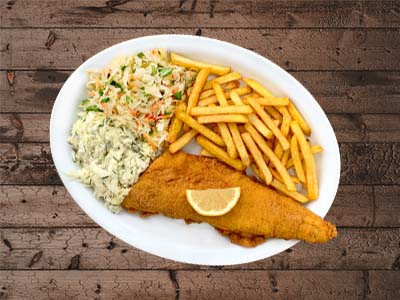 sandacz smażony ryby smażone smażalnia restauracja Łeba Papaj